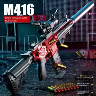 اسباب بازی تفنگ پوکه پران M416 کد D027A